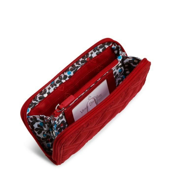 RFID Georgia Wallet - Microfiber Cardinal Red - Picture 2 of 6